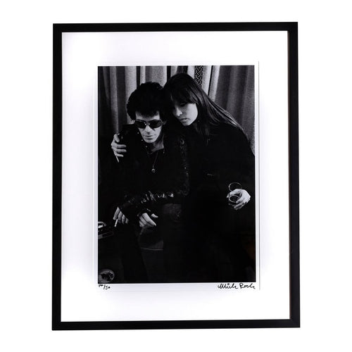 Lou Reed and Nico. Blakes Hotel London, 1975. Hand Signed by Mick Rock - Rare